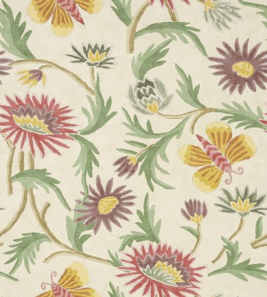 Thibaut Lizette Red and Green tapéta - Paisley Home
