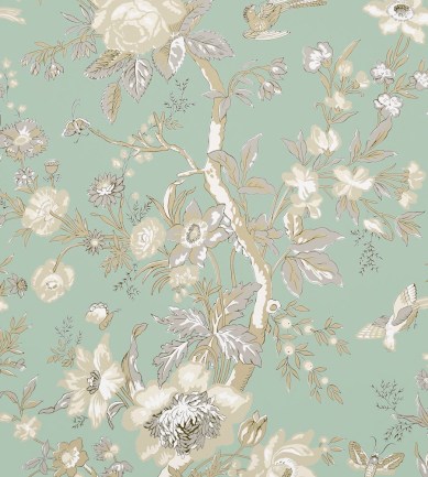 Thibaut Nemour Aqua tapéta - Paisley Home