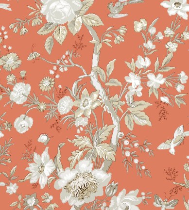 Thibaut Nemour Coral tapéta - Paisley Home
