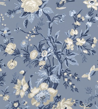 Thibaut Nemour Blue tapéta - Paisley Home