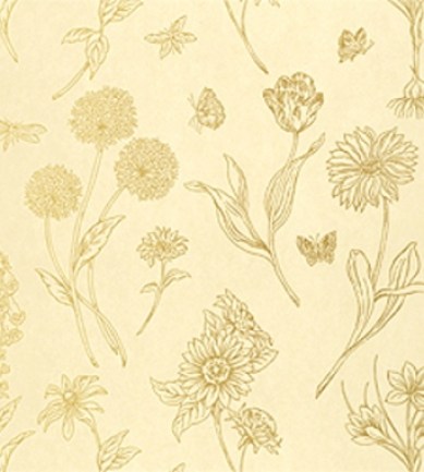 Thibaut Brookfield Metallic on Cream T4731  tapéta - Paisley Home