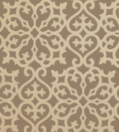 Thibaut Allison Metallic on Brown tapéta - Paisley Home