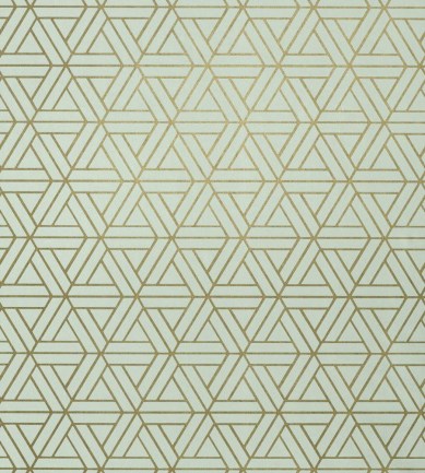 Thibaut Medina Metallic on Aqua tapéta - Paisley Home