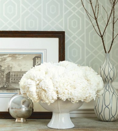 Thibaut Prescott Pearl White tapéta - Paisley Home