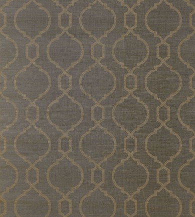Thibaut Cortney Metallic Gold on Brown tapéta - Paisley Home
