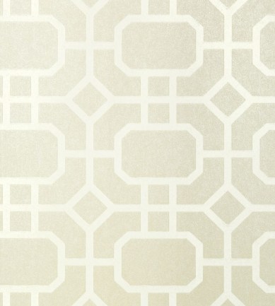 Thibaut Portier Flock White on Pearl tapéta - Paisley Home