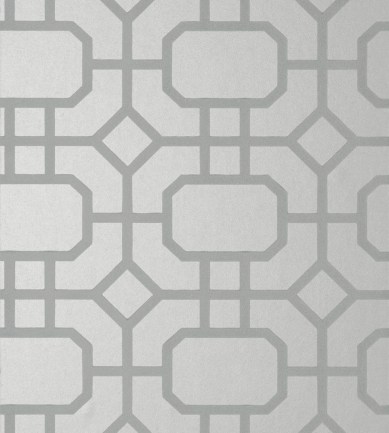 Thibaut Portier Flock Grey on Silver tapéta - Paisley Home