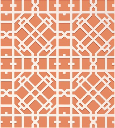 Thibaut Turner Coral tapéta - Paisley Home