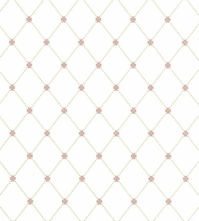 Thibaut Wilton Trellis Pink and Green tapéta - Paisley Home