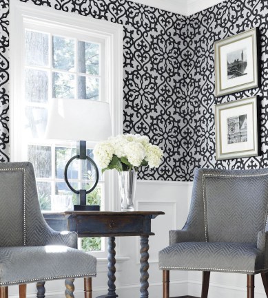 Thibaut Allison Lilac tapéta - Paisley Home