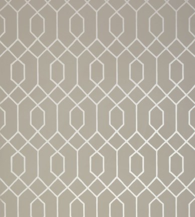 Thibaut La Farge Pewter on Taupe tapéta - Paisley Home
