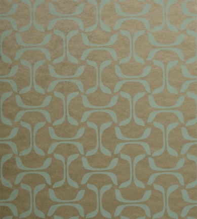 Thibaut Saroka Aqua on Metallic Pewter tapéta - Paisley Home