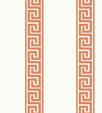 Thibaut Andreas Stripe Coral tapéta - Paisley Home