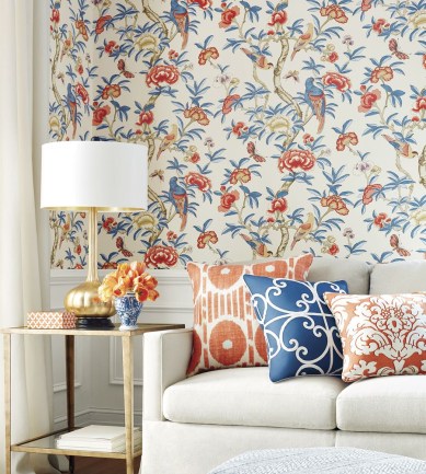 Thibaut Giselle Green tapéta - Paisley Home
