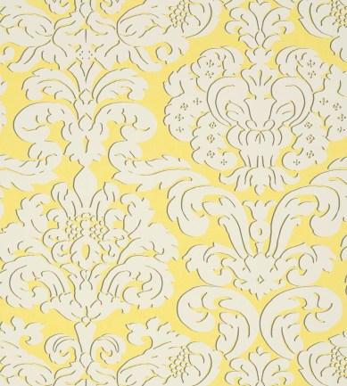 Thibaut Trelawny Damask Yellow tapéta - Paisley Home
