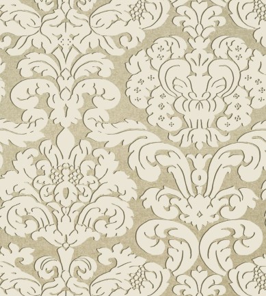 Thibaut Trelawny Damask Beige tapéta - Paisley Home