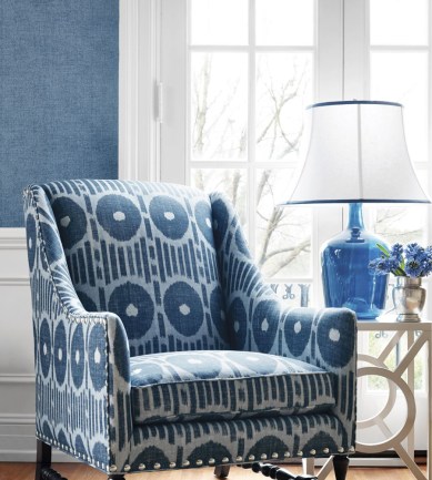 Thibaut Vita Texture Aqua tapéta - Paisley Home