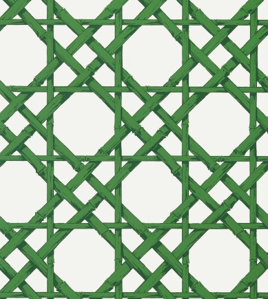 Thibaut Cyrus Cane Emerald Green tapéta - Paisley Home