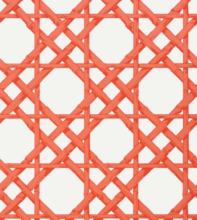 Thibaut Cyrus Cane Coral tapéta - Paisley Home