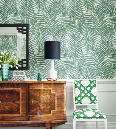 Thibaut West Palm Turquoise tapéta - Paisley Home