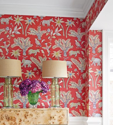 Thibaut Goa Teal tapéta - Paisley Home