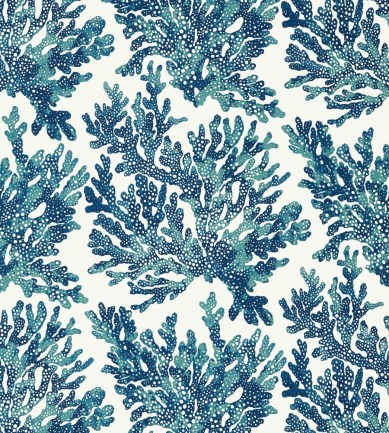 Thibaut Marine Coral Navy tapéta
