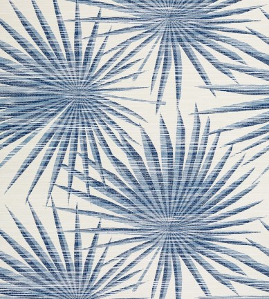 Thibaut Palm Frond Navy and White tapéta