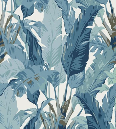 Thibaut Travelers Palm Spa Blue tapéta