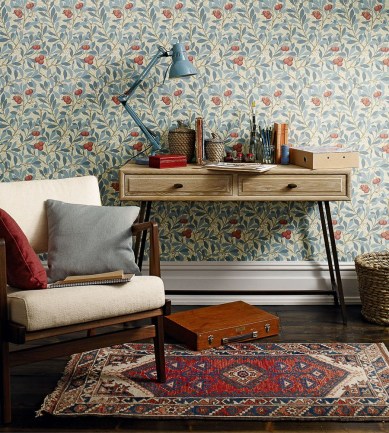 William Morris Arbutus Thyme/Coral tapéta - Paisley Home