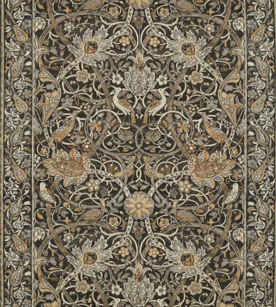 William Morris Bullerswood Charcoal-Mustard textil - Paisley Home