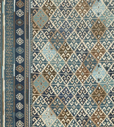 William Morris Burdock & Star Indigo textil - Paisley Home
