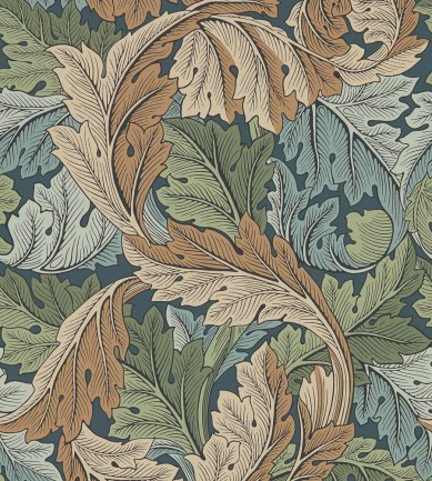 William Morris Acanthus Slate Blue-Thyme tapéta - Paisley Home