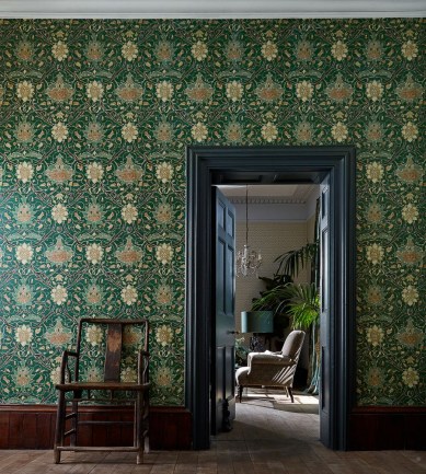 William Morris Montreal Forest-Teal tapéta - Paisley Home