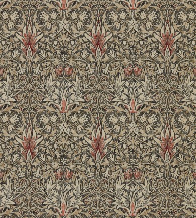 William Morris Snakeshead Charcoal-Spice tapéta - Paisley Home
