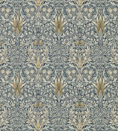 William Morris Snakeshead Indigo-Cumin tapéta - Paisley Home