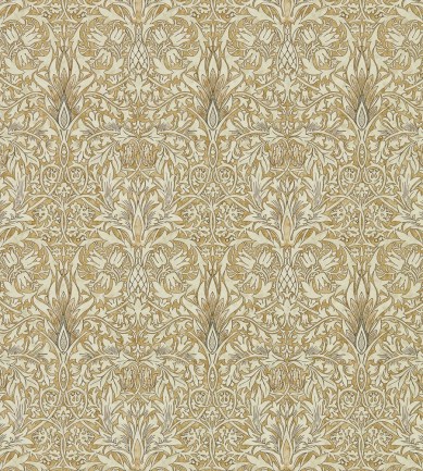 William Morris Snakeshead Gold-Linen tapéta - Paisley Home