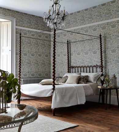 William Morris Wandle Grey-Stone tapéta - Paisley Home
