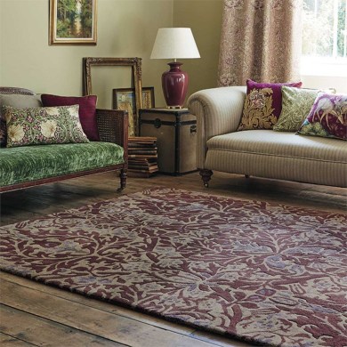 William Morris Autumn Flowers Plum 27500 szőnyeg - Paisley Home