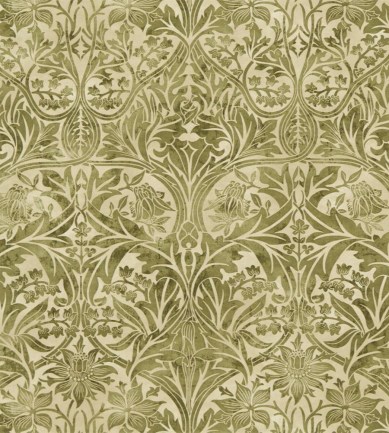William Morris Bluebell Thyme/Vellum textil - Paisley Home