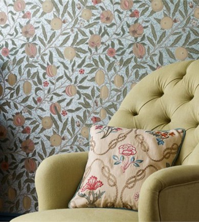 William Morris Fruit Limestone/Artichoke tapéta - Paisley Home