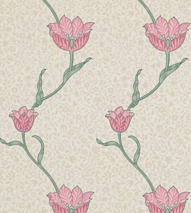 William Morris Garden Tulip Rose/Thyme tapéta - Paisley Home
