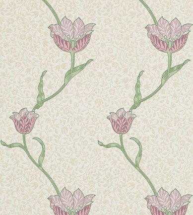 William Morris Garden Tulip Artichoke/Heather tapéta - Paisley Home