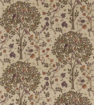 William Morris Kelmscott Tree Mulberry/Russet textil - Paisley Home