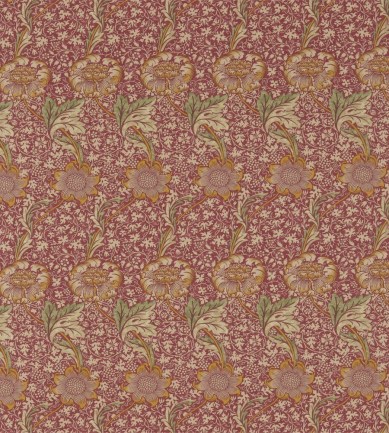 William Morris Kennet Raspberry/Yellow textil - Paisley Home