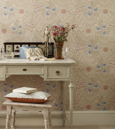 William Morris Larkspur Olive/Lilac tapéta - Paisley Home