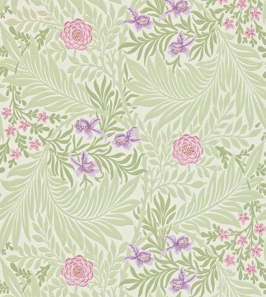 William Morris Larkspur Olive/Lilac tapéta - Paisley Home