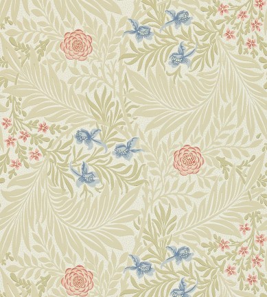 William Morris Larkspur Manilla/Old Rose tapéta - Paisley Home