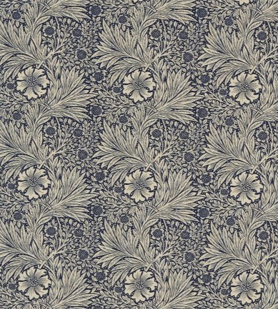 William Morris Marigold Indigo/Linen textil - Paisley Home