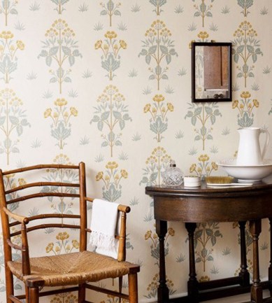William Morris Meadow Street Cornflower/Leaf tapéta - Paisley Home