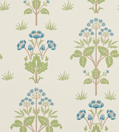 William Morris Meadow Street Cornflower/Leaf tapéta - Paisley Home